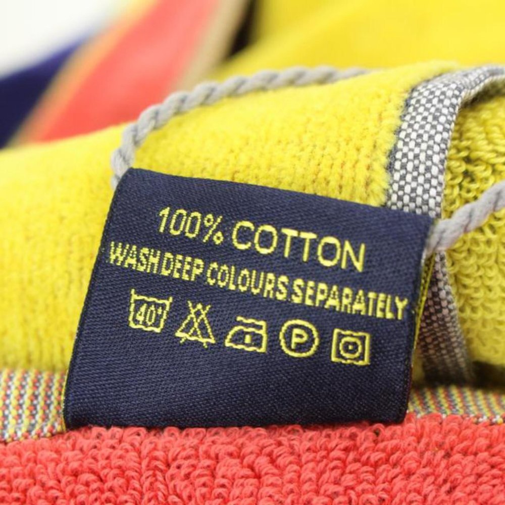 Louis Vuitton XL Huge Blue x Yellow x Red 2003 Auckland LV Cup Towel Throw 77lz4 - Picture 3 of 12